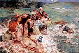 Henry Siddons Mowbray Canvas Paintings - Oriental Fantasy
